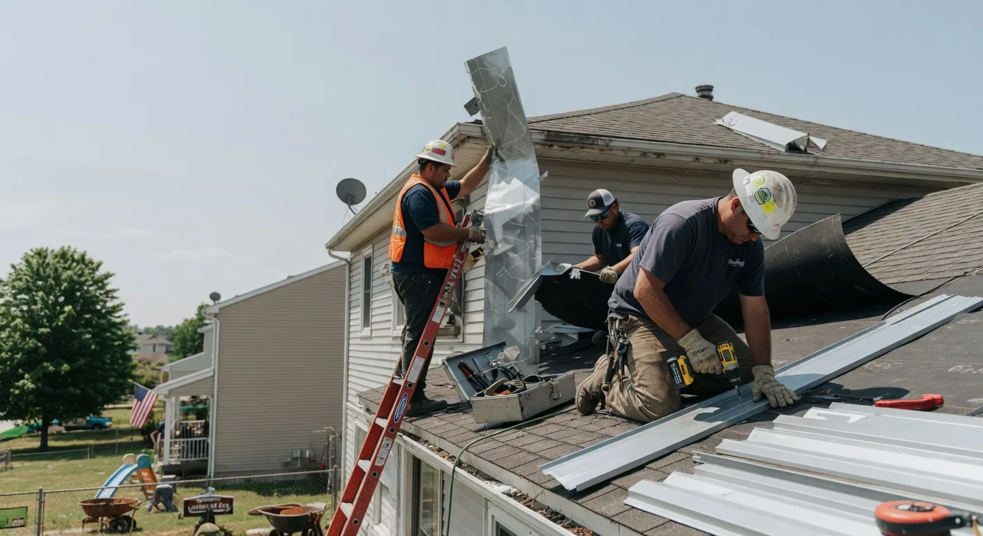 Storm Damage Metal Roof Repair in Spiritwood, ND